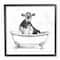 Stupell Industries Cow in Claw Tub with Black Frame Wall Accent
